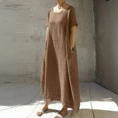 GR | Wide-leg cotton maxi dress, summer dress