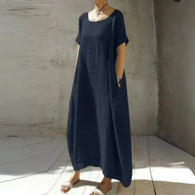 GR | Wide-leg cotton maxi dress, summer dress
