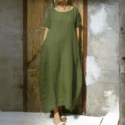 GR | Wide-leg cotton maxi dress, summer dress
