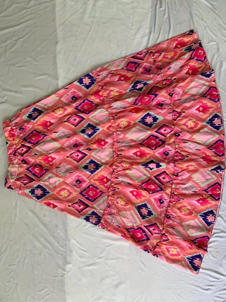 GR | Maxi skirt Colorful boho ruffled skirt