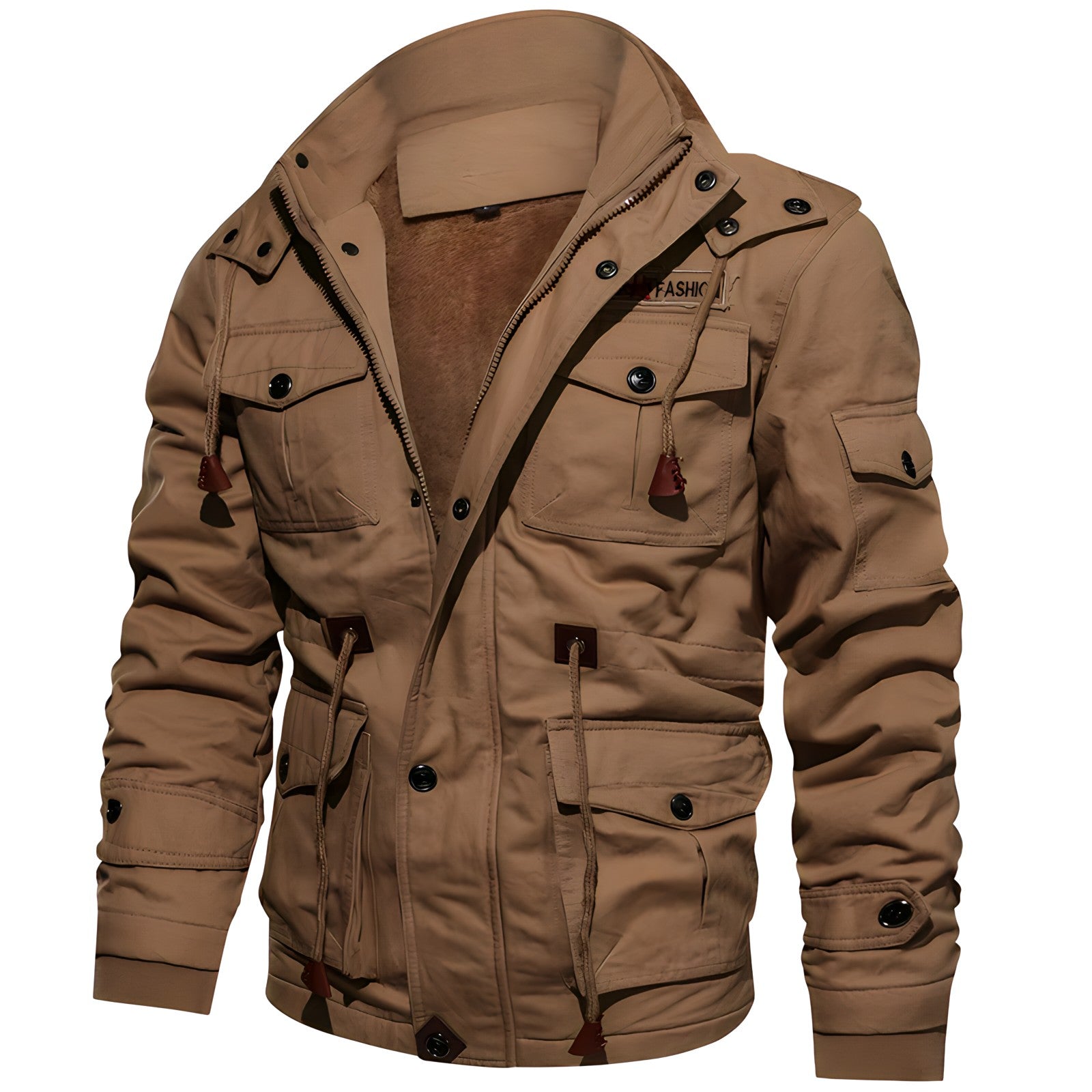 GR | Wasserdichte Militärjacke Mit Verstellbarem Bund