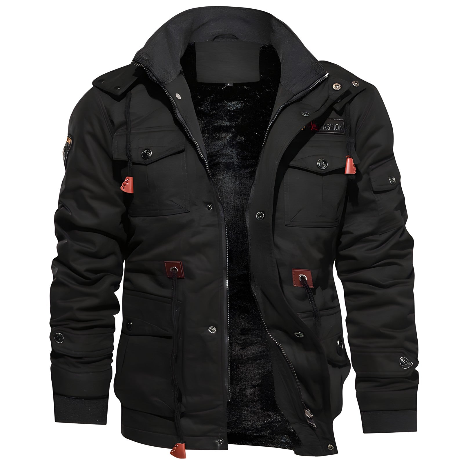 GR | Wasserdichte Militärjacke Mit Verstellbarem Bund