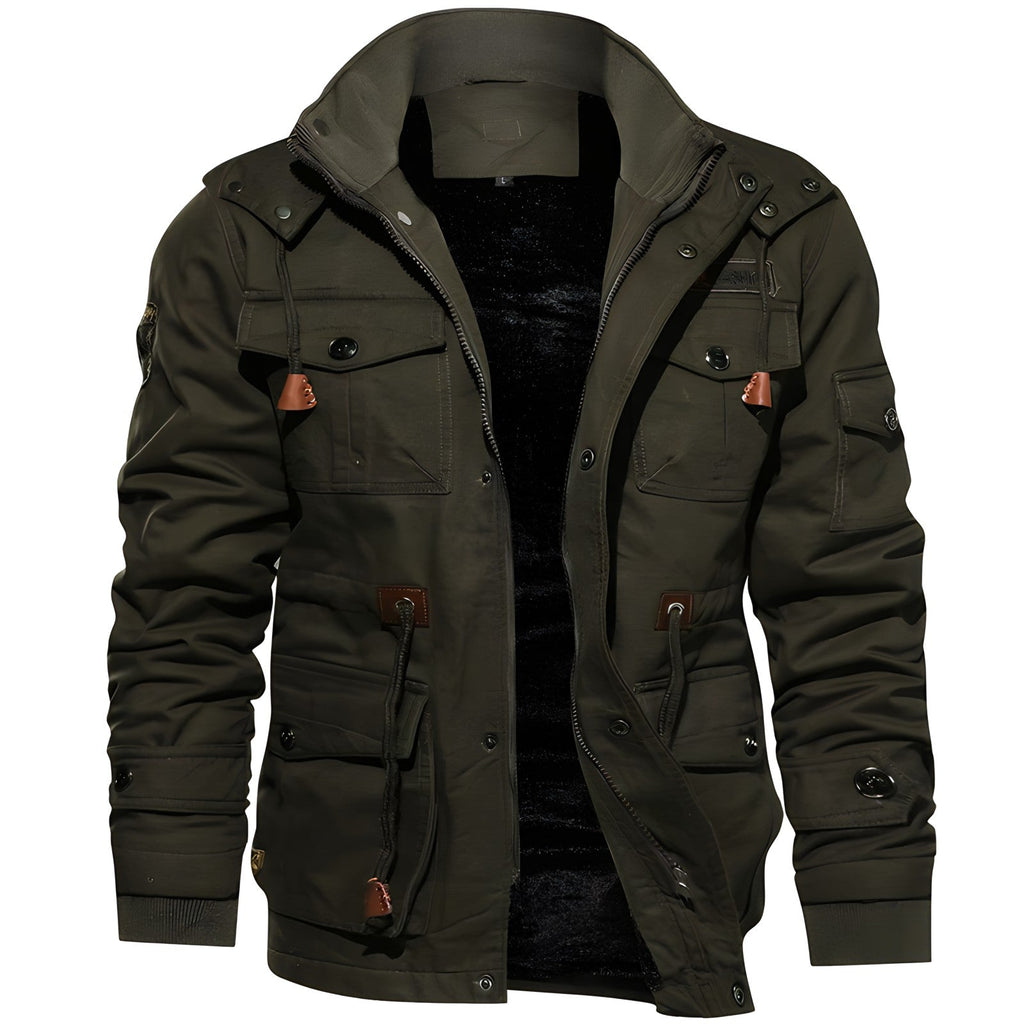 GR | Waterproof military jacket with adjustable waistband