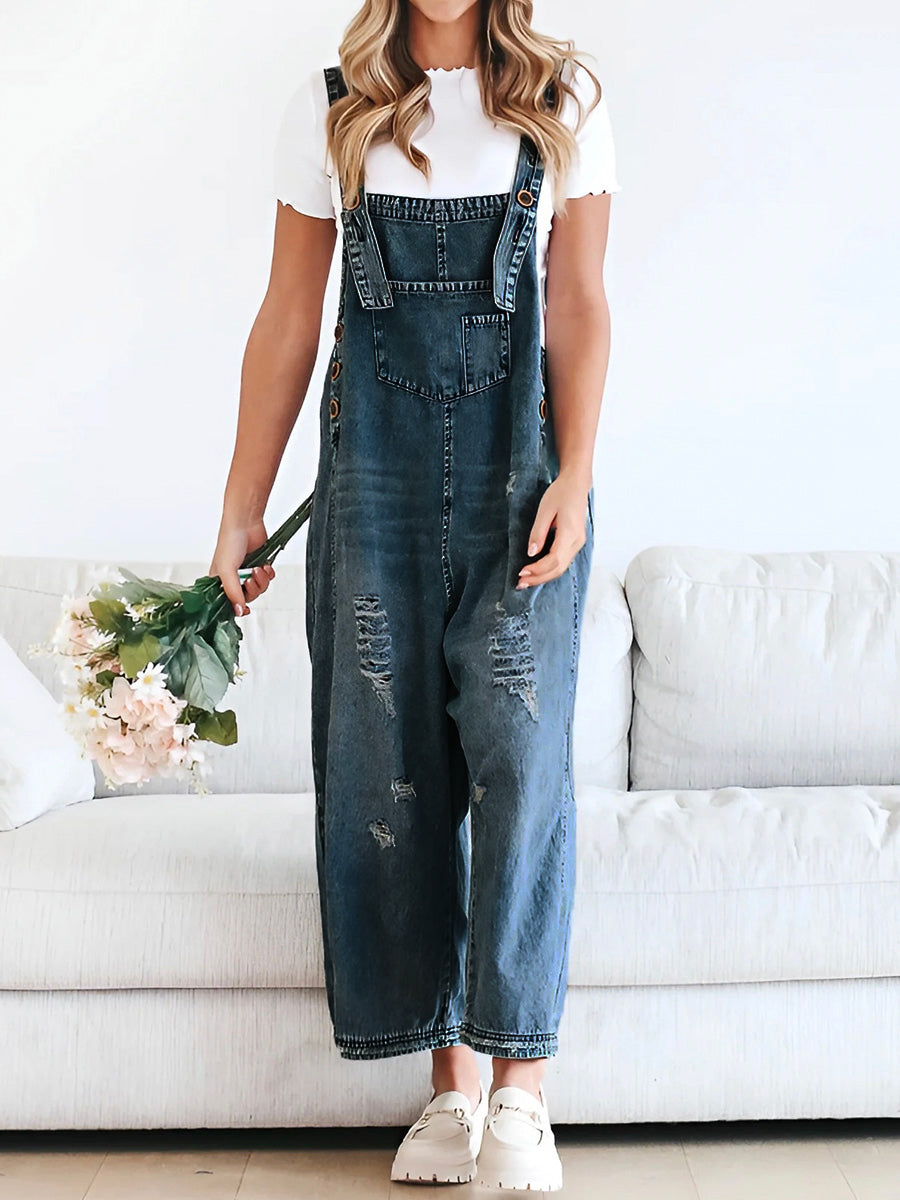 GR | Denim Jumpsuit Women Baggy Jeans Overall