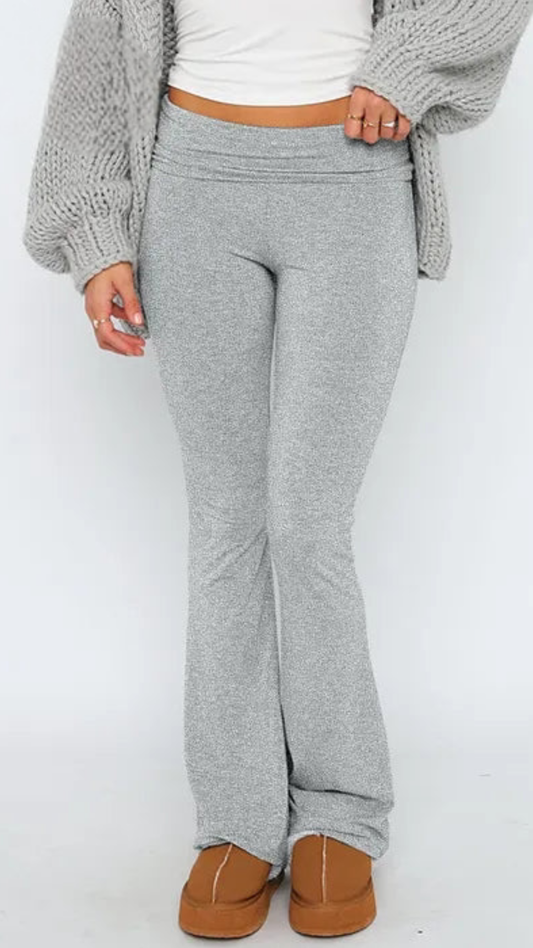 GR | Women's two-piece cotton set with wide legs and long sleeves