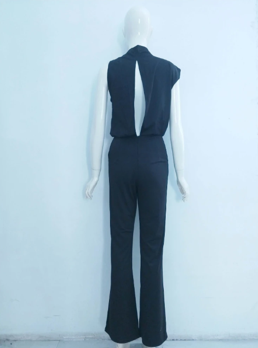 GR | One Shoulder Jumpsuit with Wide Legs