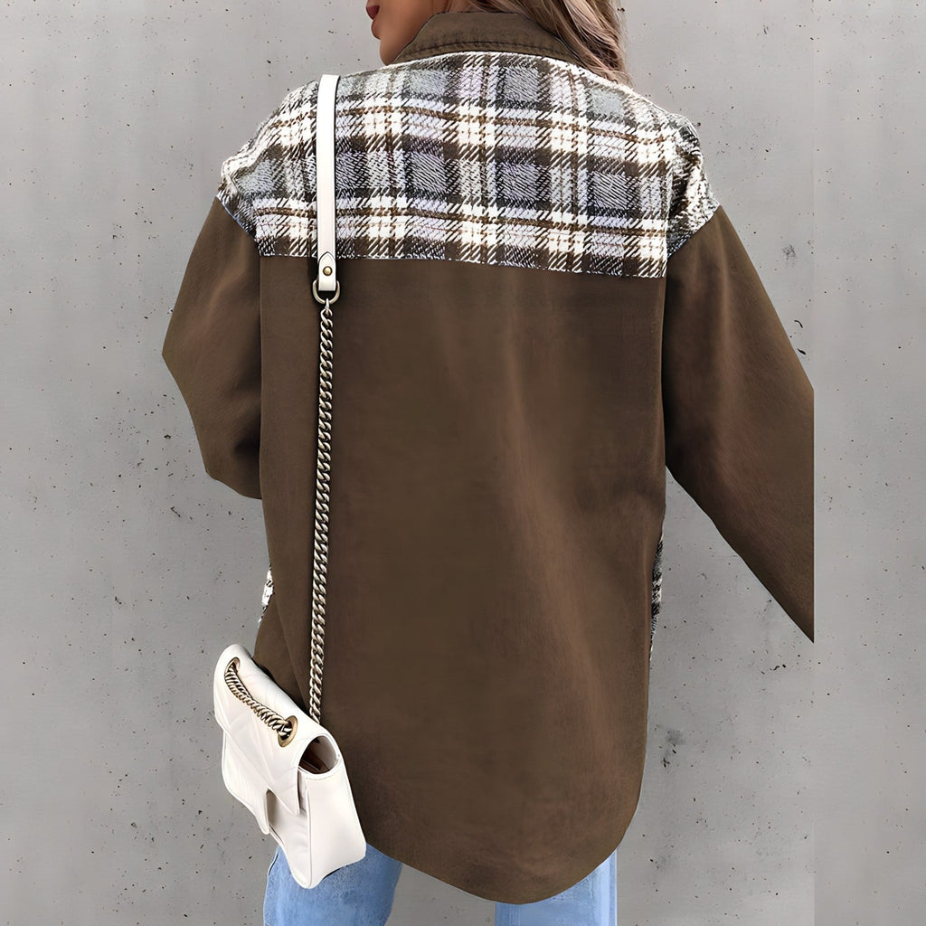 Checkered jacket for women
