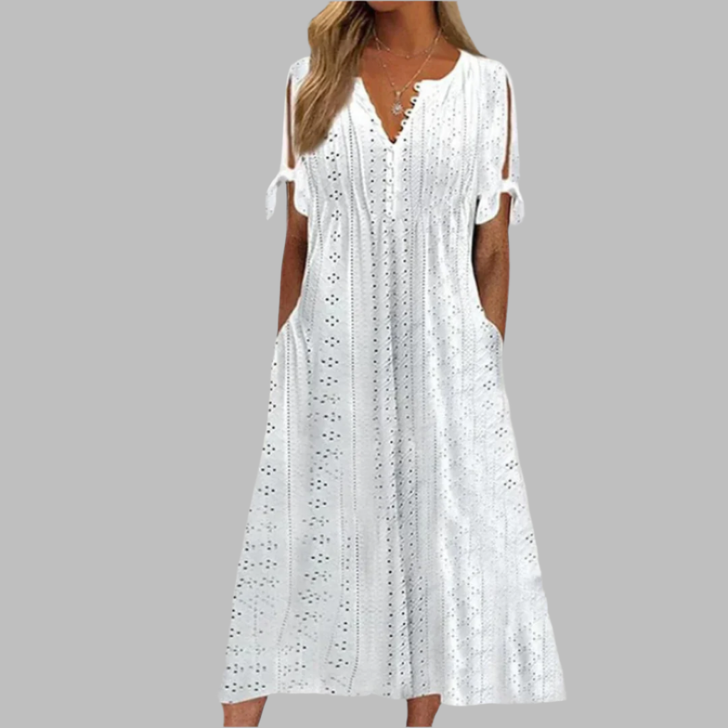 GR | Elegantes Sommer Boho Midi Kleid