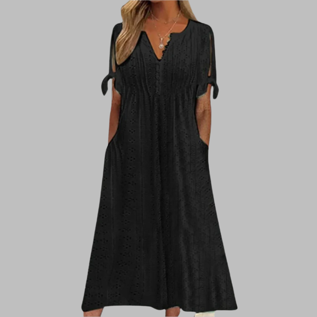GR | Elegantes Sommer Boho Midi Kleid