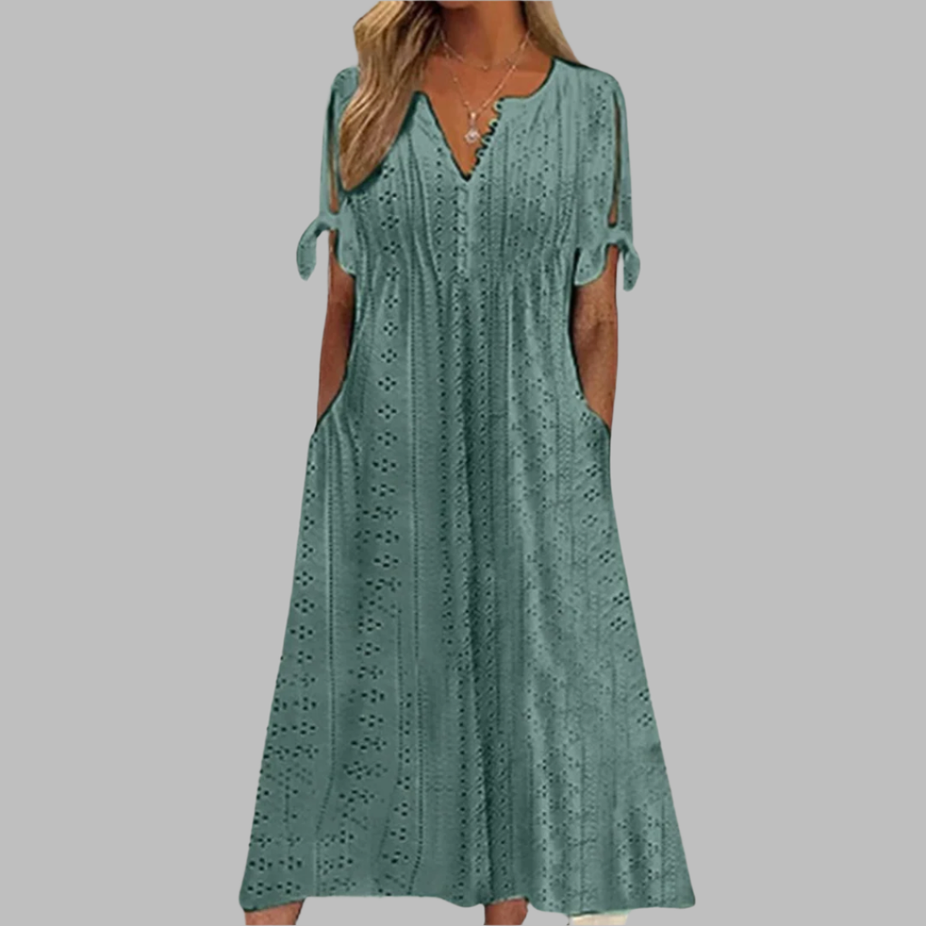 GR | Elegantes Sommer Boho Midi Kleid