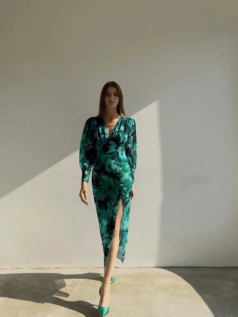 LONG SLEEVE DRESS - Elegant long sleeve dress