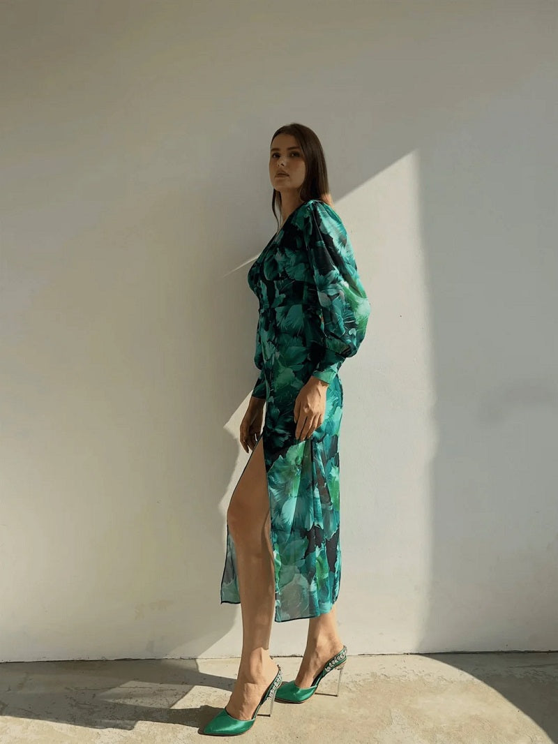 LONG SLEEVE DRESS - Elegant long sleeve dress