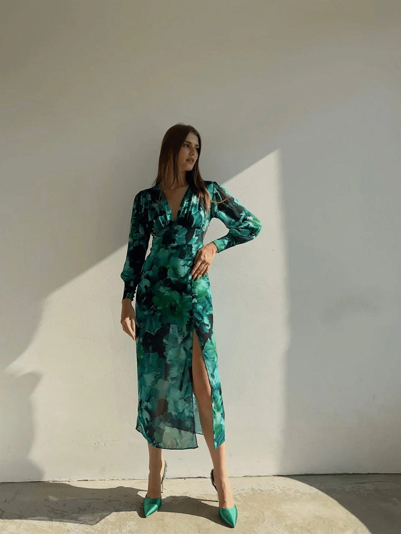 LONG SLEEVE DRESS - Elegant long sleeve dress