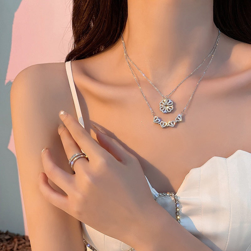 GR | Clover Heart Necklace
