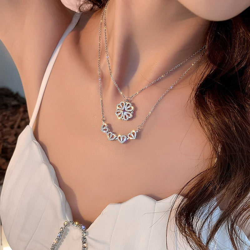 GR | Clover Heart Necklace