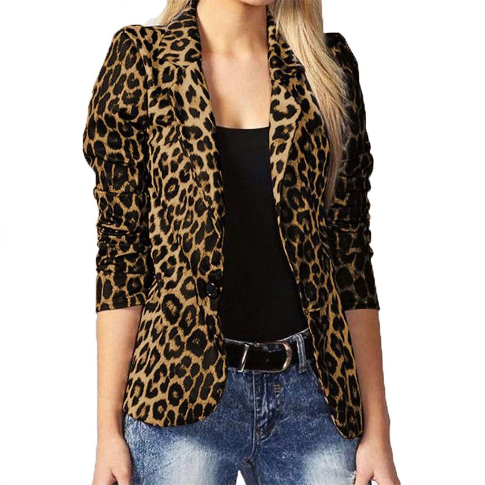 GR | All See Leopard Lightweight Blazer