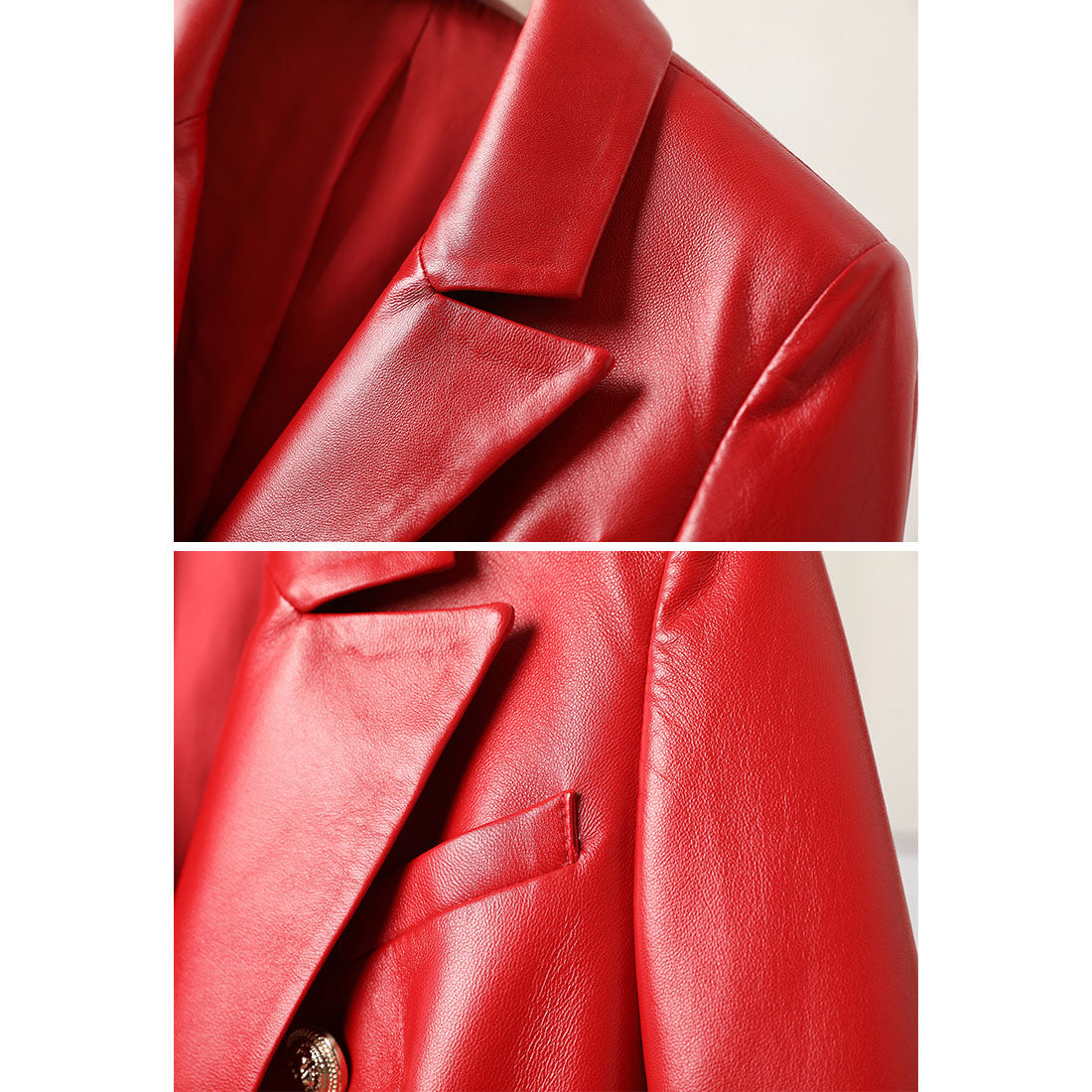 GR | Women's Short Sheepskin Motorcycle Jacket