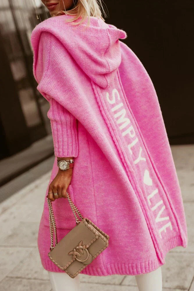 GR | Casual Autumn Long Hooded Cardigan for Women