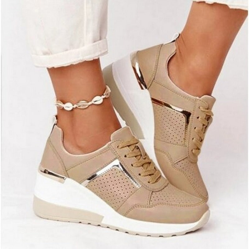 GR | Women's Platform Sneakers - Lightweight Casual Shoes