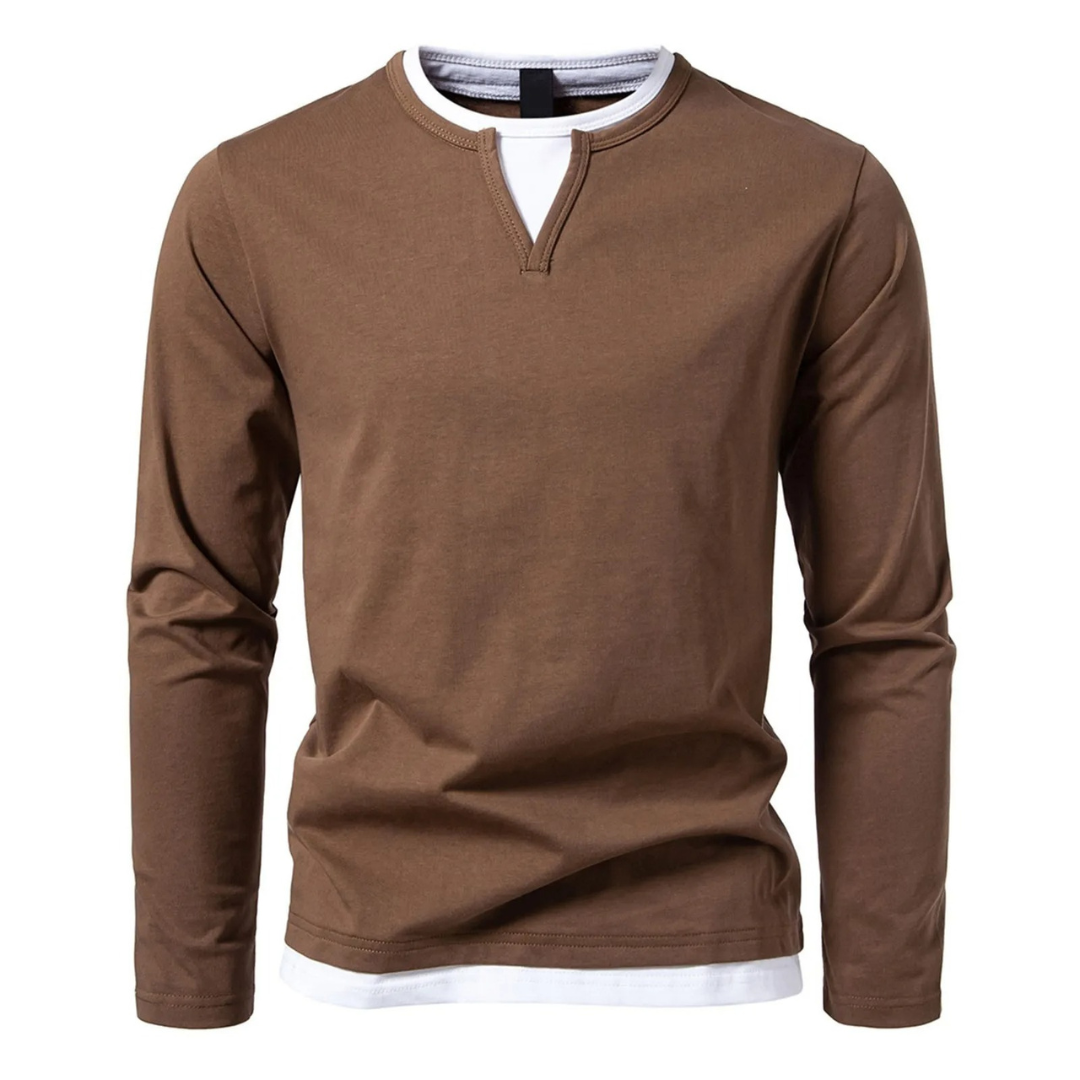 GR | Langärmliges Baumwoll-T-Shirt