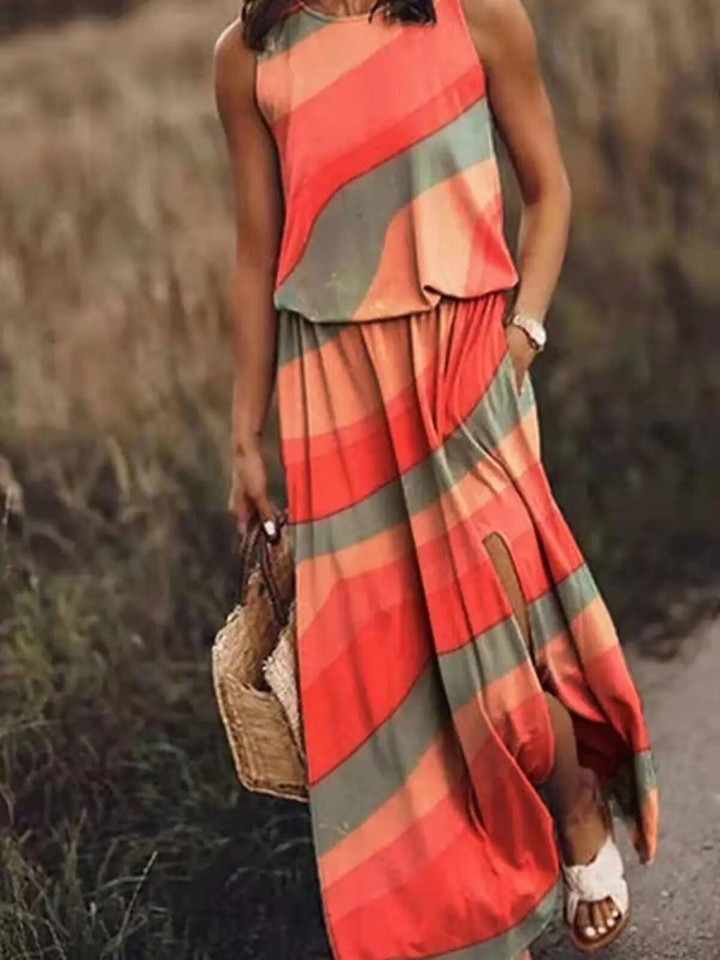 GR | Floral Slit Sun Dress GR | Summer Dress