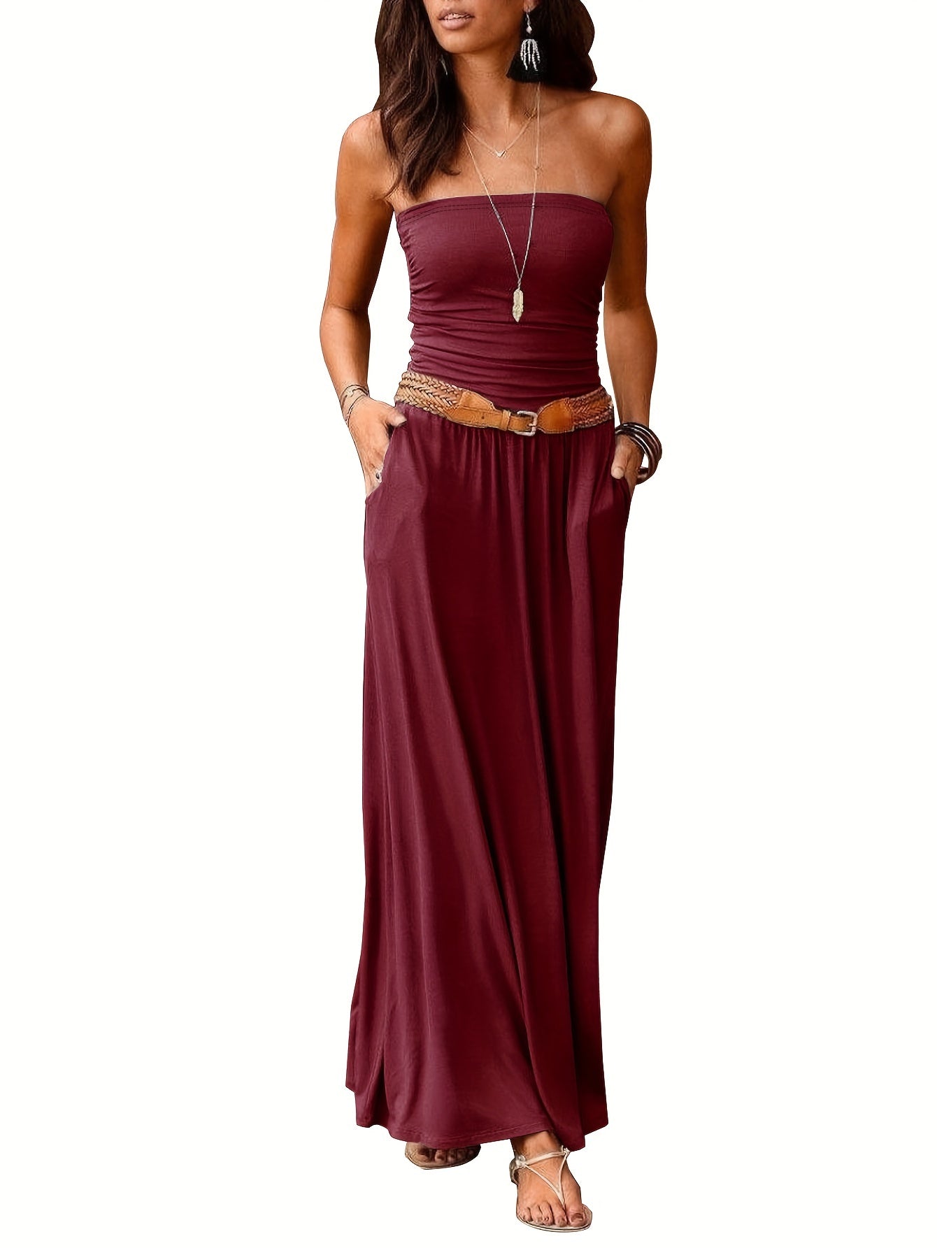 GR | Boho Summer Dress Bustier Dress Tube Dress