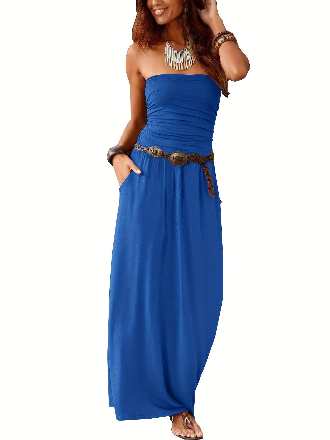 GR | Boho Summer Dress Bustier Dress Tube Dress