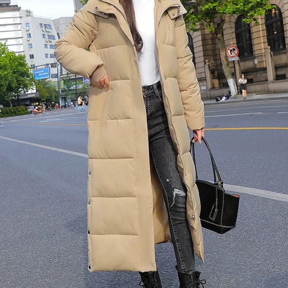Winter jacket | Long quilted coat for women for winter