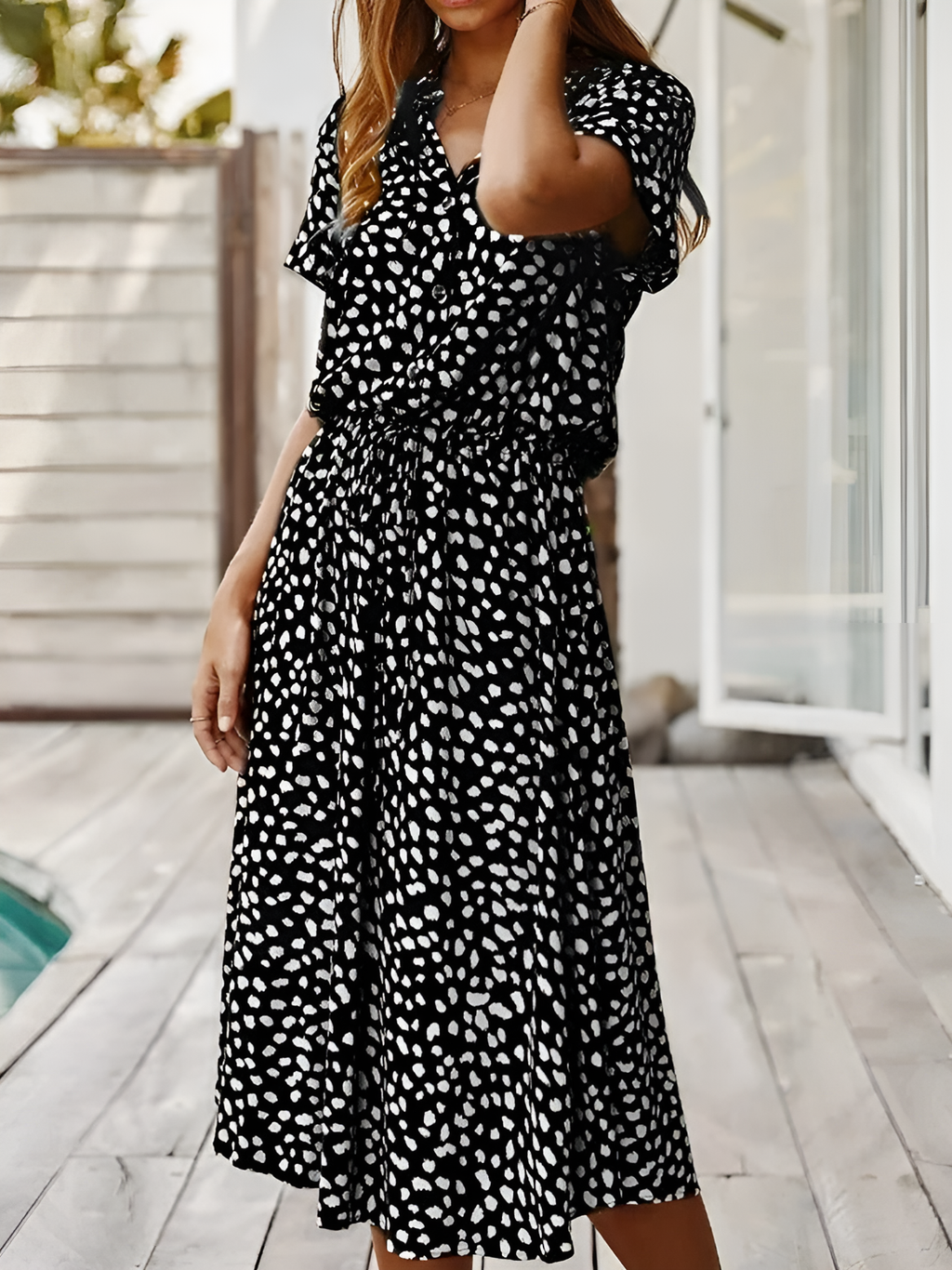 GR | Flattering Bohemian Inspired Design Dress