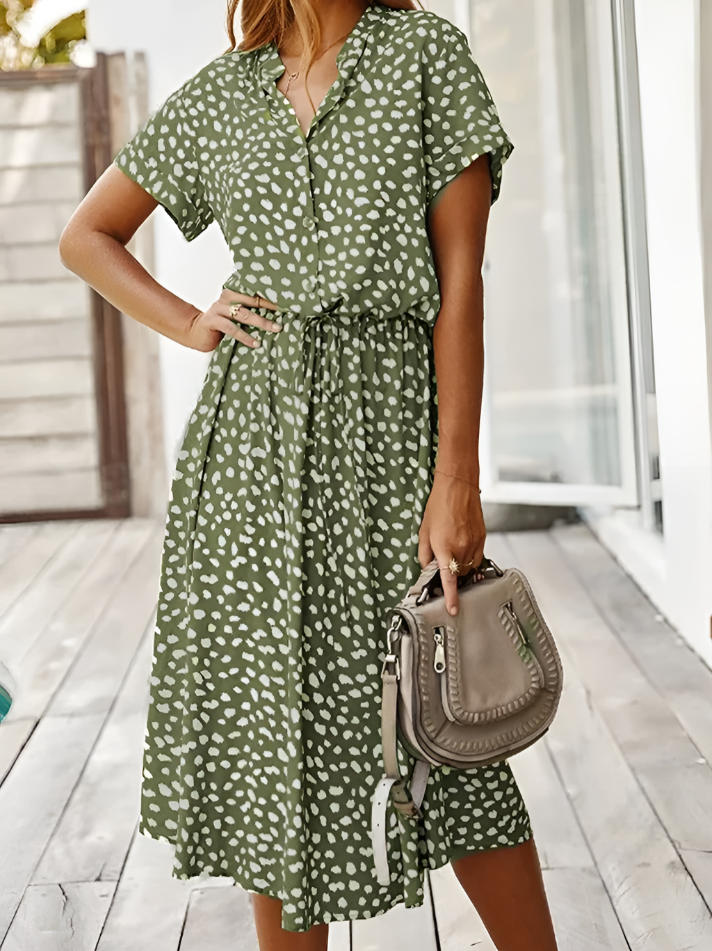 GR | Flattering Bohemian Inspired Design Dress