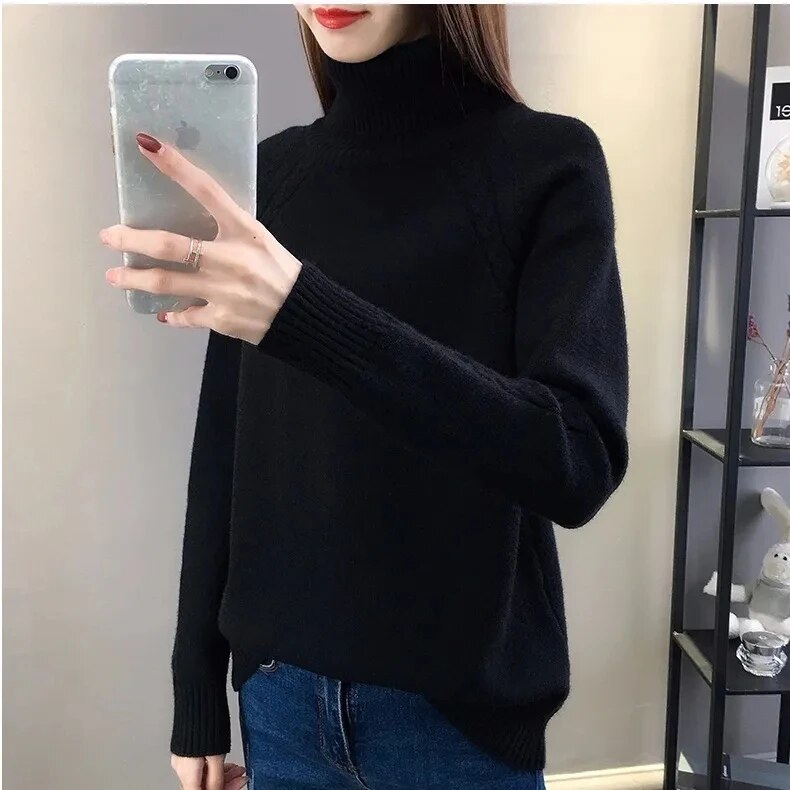 GR – Eleganter Rollkragenpullover für Damen