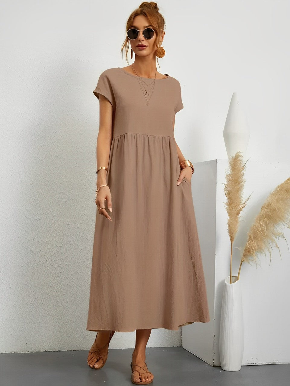 GR | Stunning cotton summer dress with a comfortable cut for warm weather