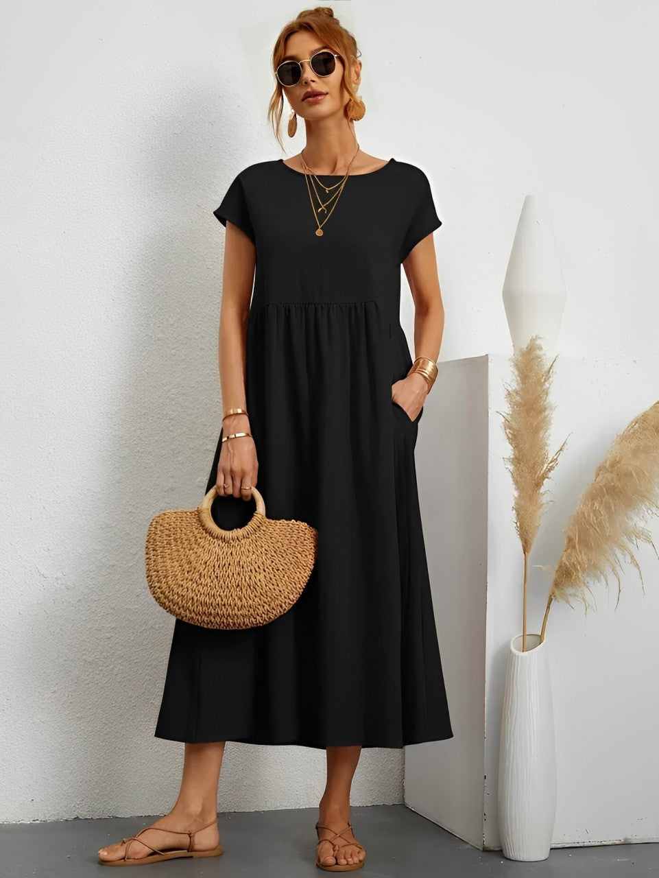 GR | Stunning cotton summer dress with a comfortable cut for warm weather