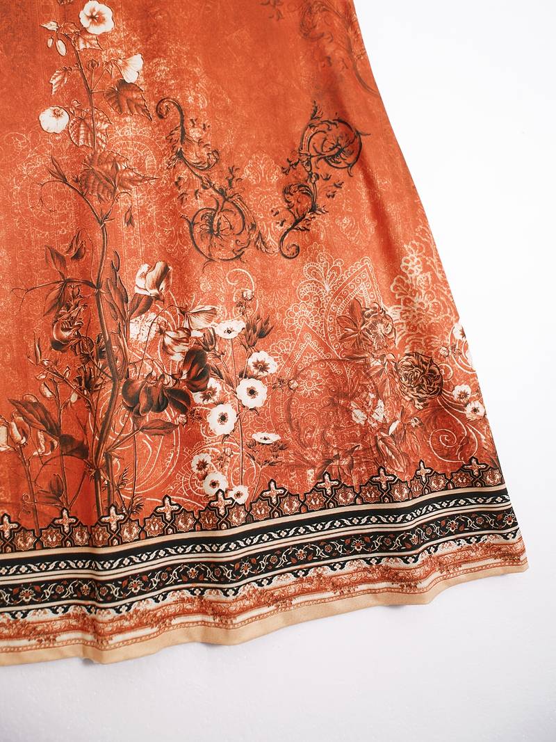 GR | Ärmellos Lockere Passform Boho Kleid Sommerkleid