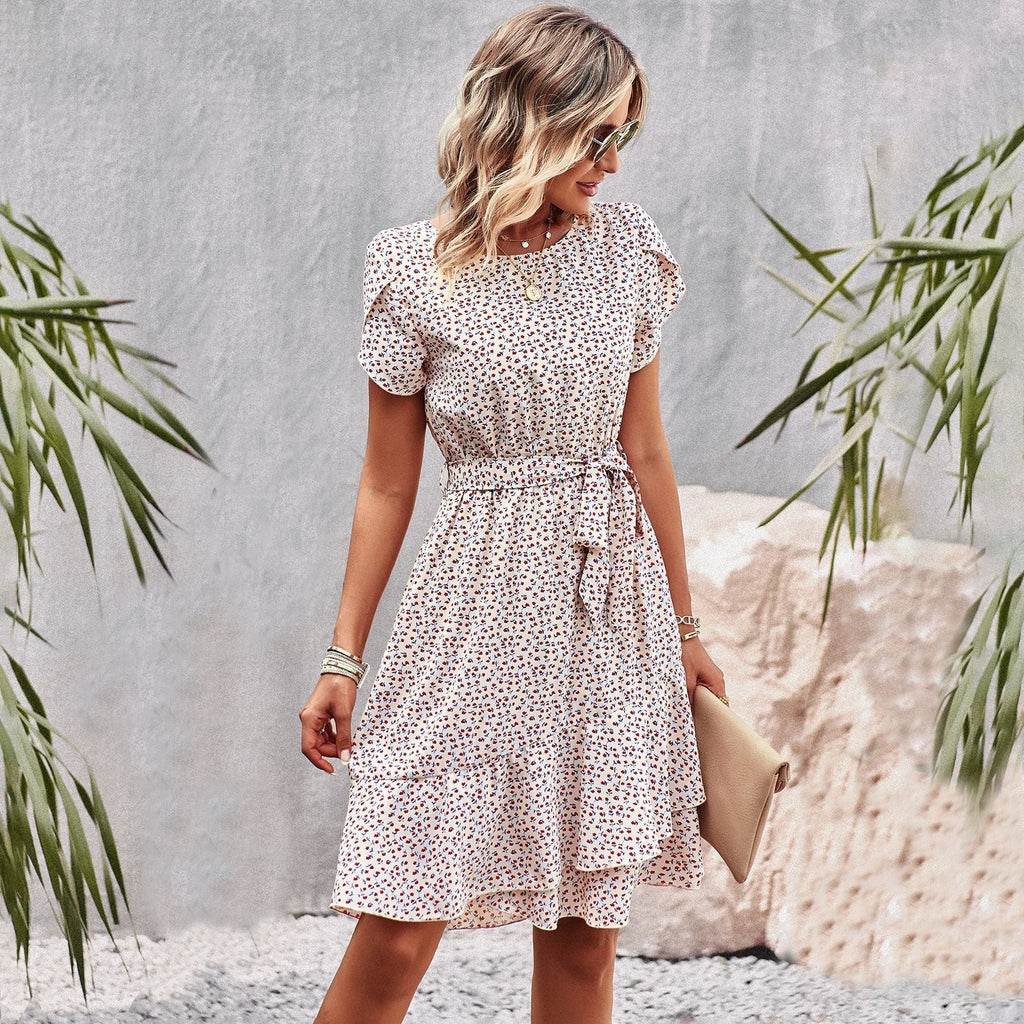 Midikleid mit Taillenband