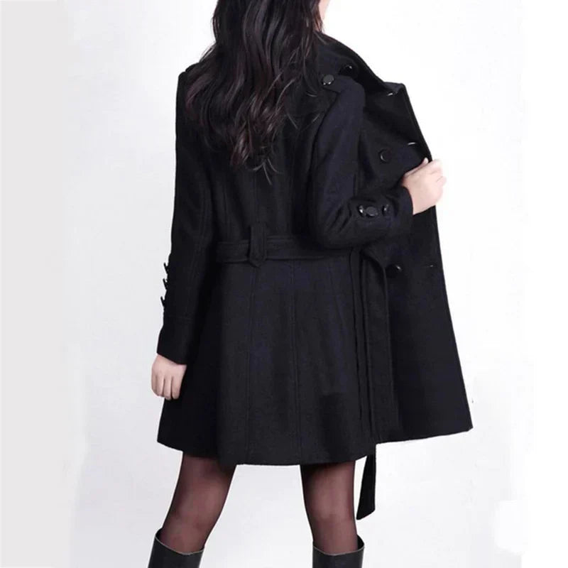 GR - Elegant long winter coat for women