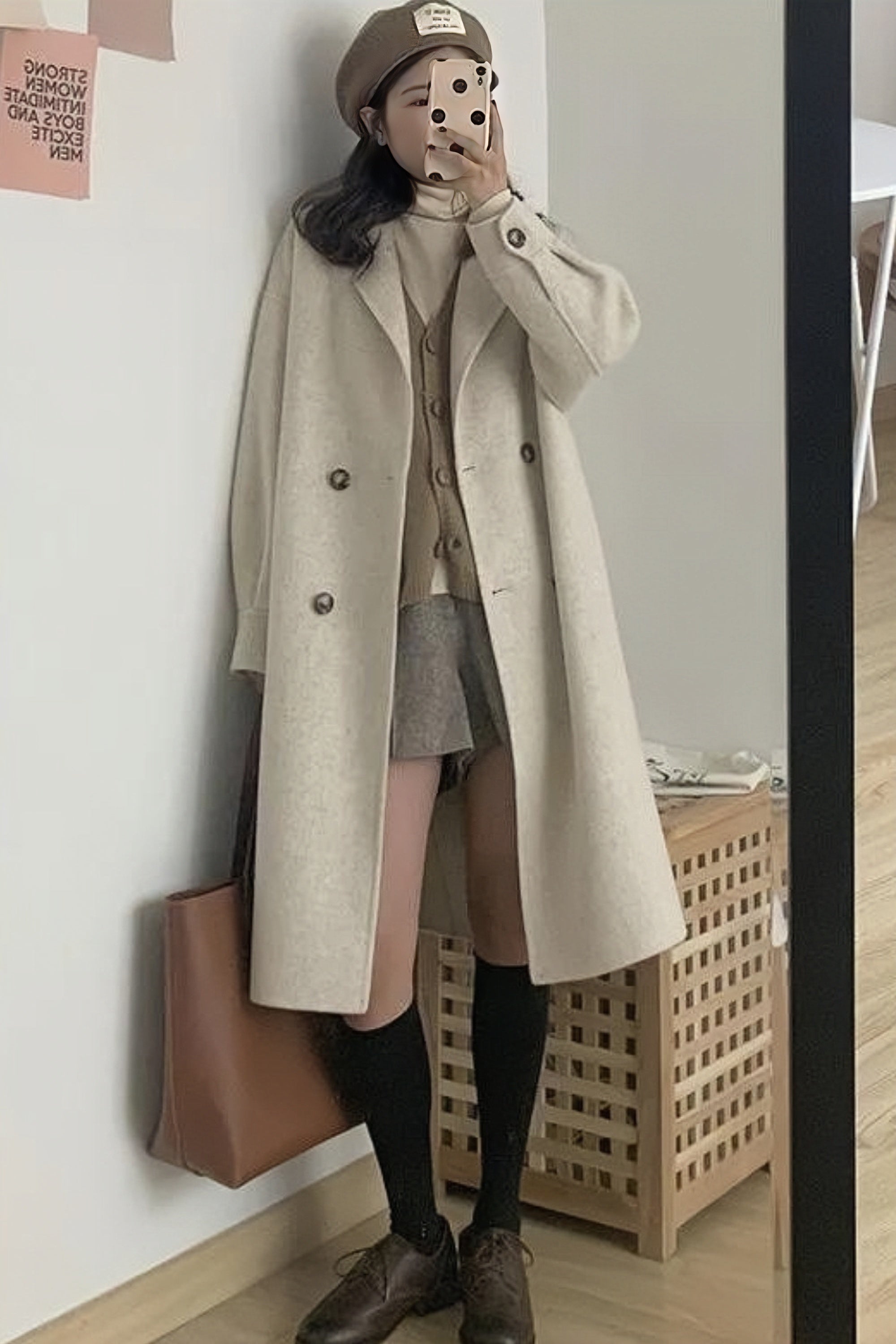 Elegant and casual winter dress