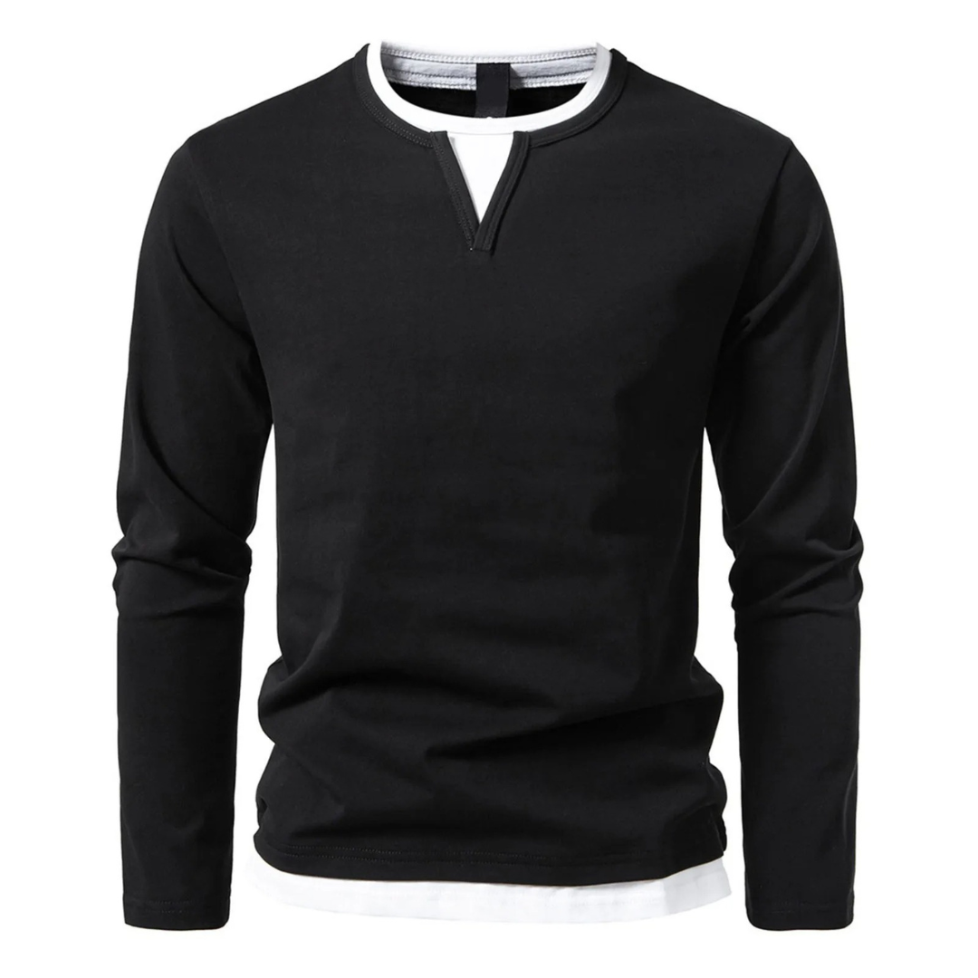 GR | Langärmliges Baumwoll-T-Shirt