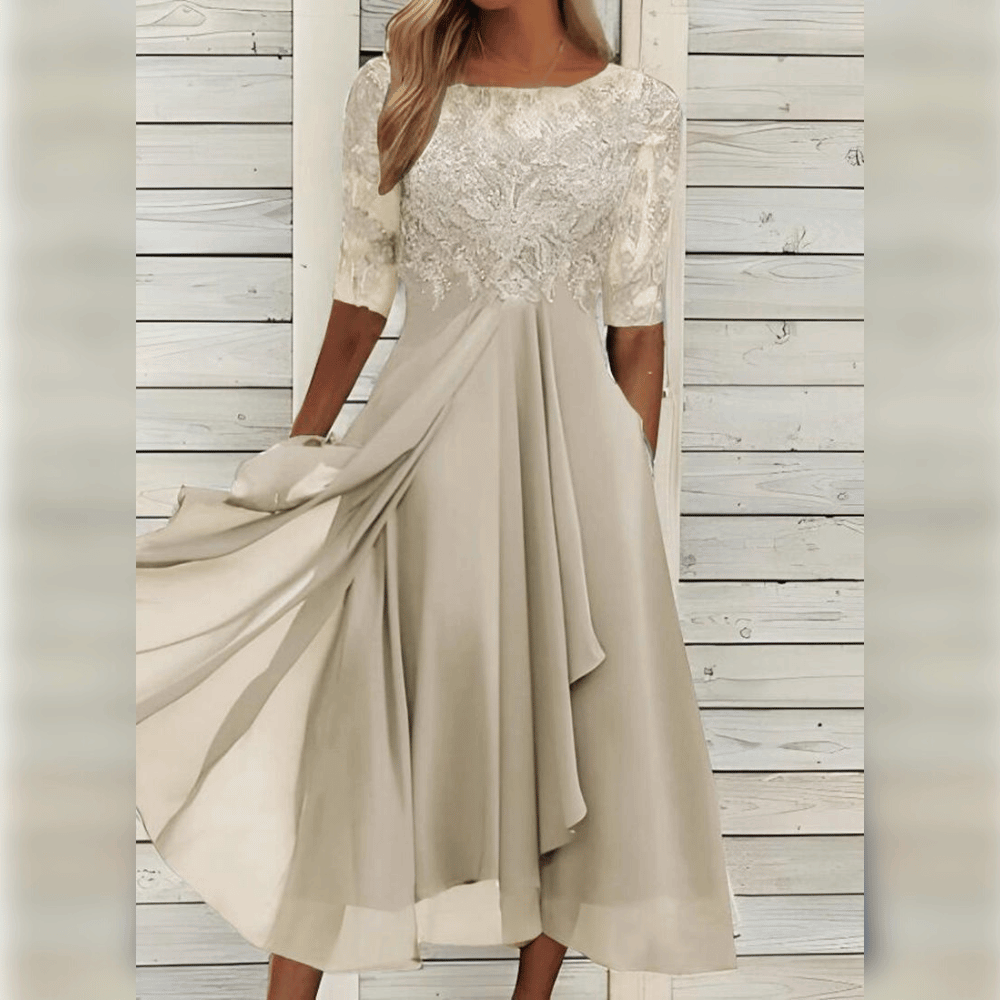 GR | Bestickte Spitzenkleid