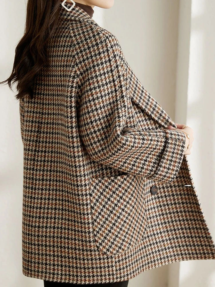 GR | Checkered Blazer For Women