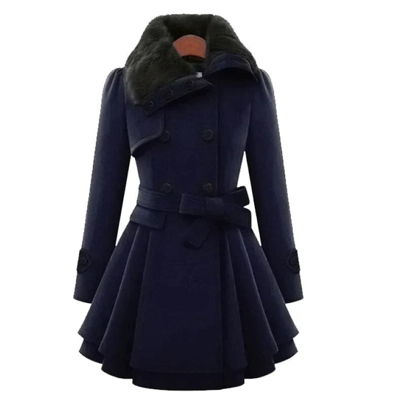 Trendy and elegant winter coat
