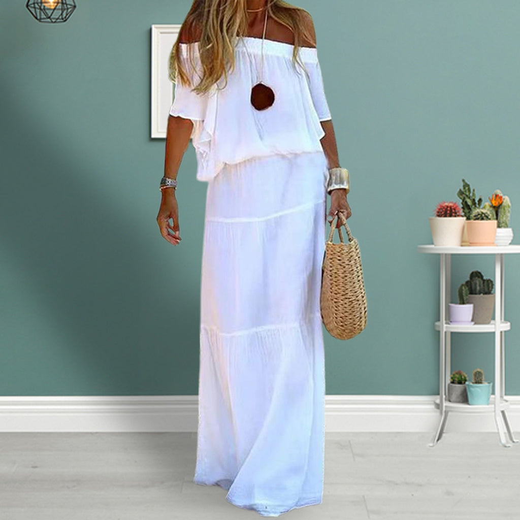 GR | Off-the-shoulder summer dress for women 