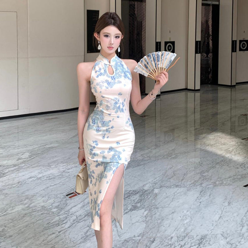 GR | Socialite Cheongsam Vintage Slim Kleid