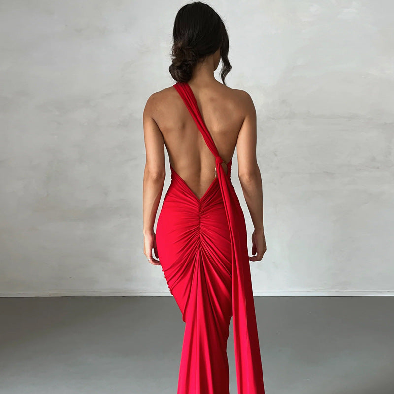 GR | Sexy Rückenfrei Slim Fit Ärmellos Elegante Abendkleid