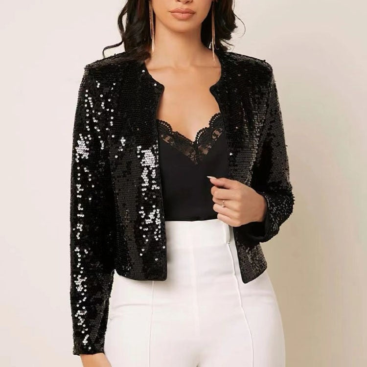GR | Elegant sequined jacket for women