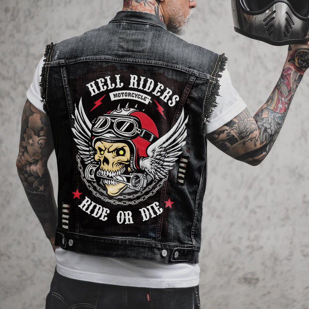 GR | Motorcycle denim vest