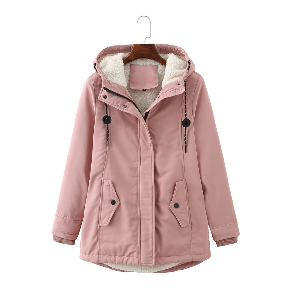 GR | Casual winter jacket with fur lining for women