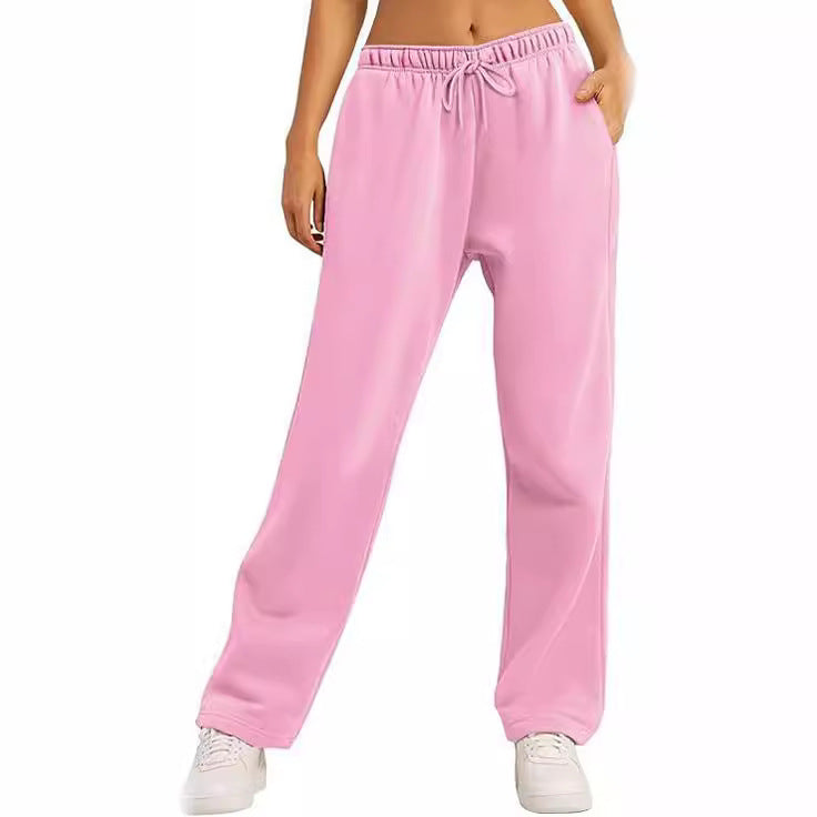 Damen Bequeme Freizeithose mit elastischem Bund und seitlichen Taschen GR