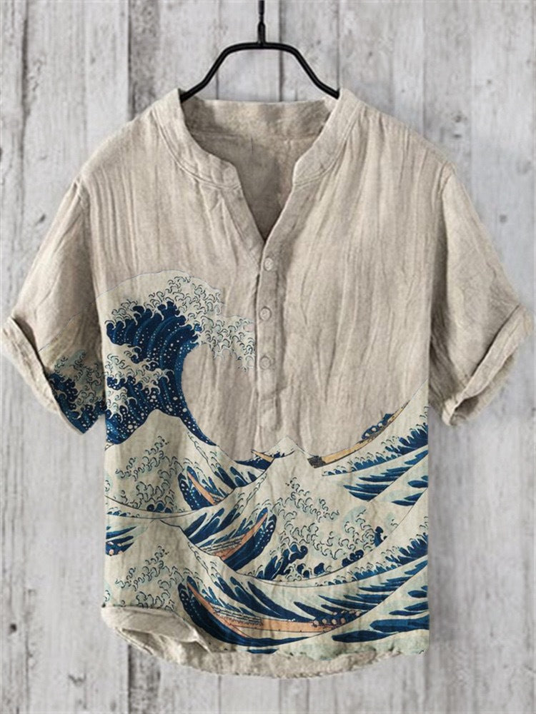 GR | Japanese shirt made of linen blend
