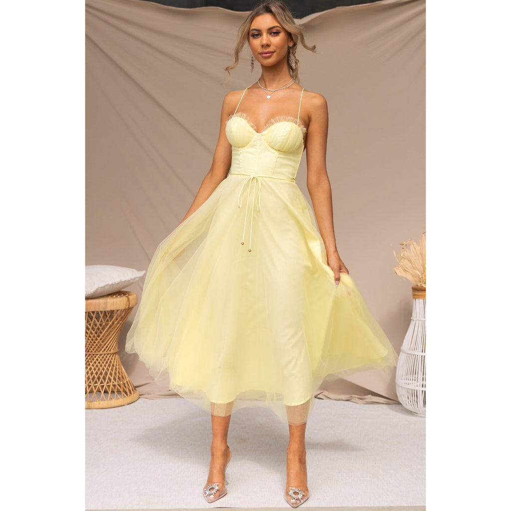 GR | Spring Summer Sexy Sling Casual Dress Holiday Multi-Color Women's Clothing Dress